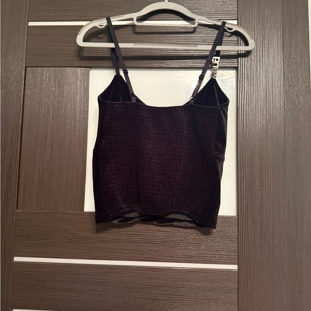 Elegant Black Velvet Women's Top - Picture 5 of 11